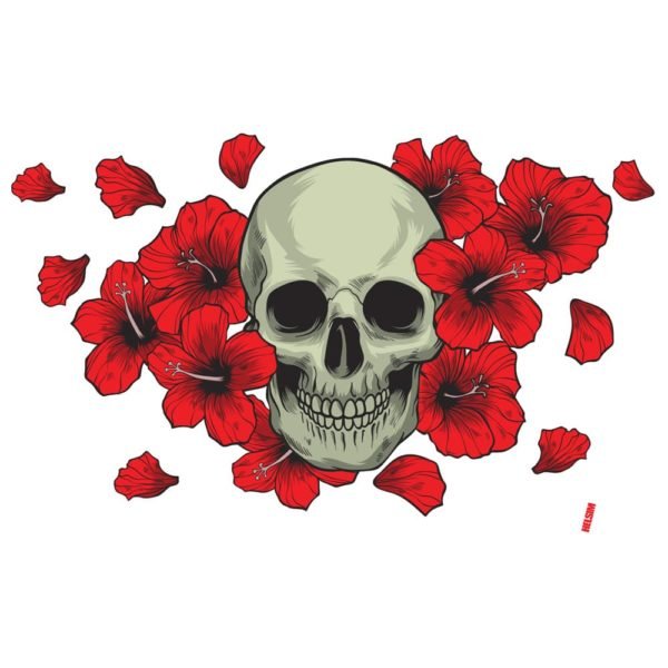 Garrafa HX70 - Caveira com flores - Imagem 4