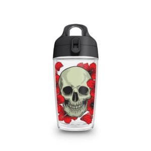 Garrafa Fit HX70 – Caveira com flores