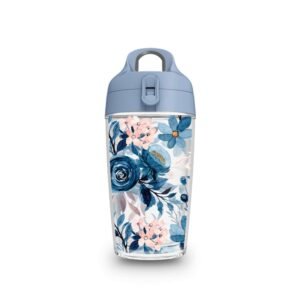 Garrafa Fit HX70 – Floral Azul