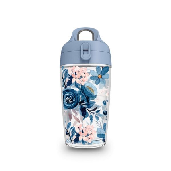 Garrafa Fit HX70 – Floral Azul