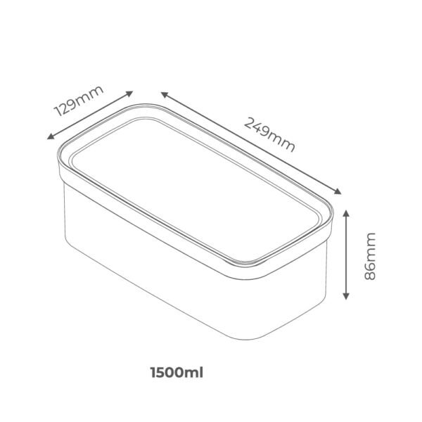 Pote Hermético 120 - 1500ml - Imagem 3